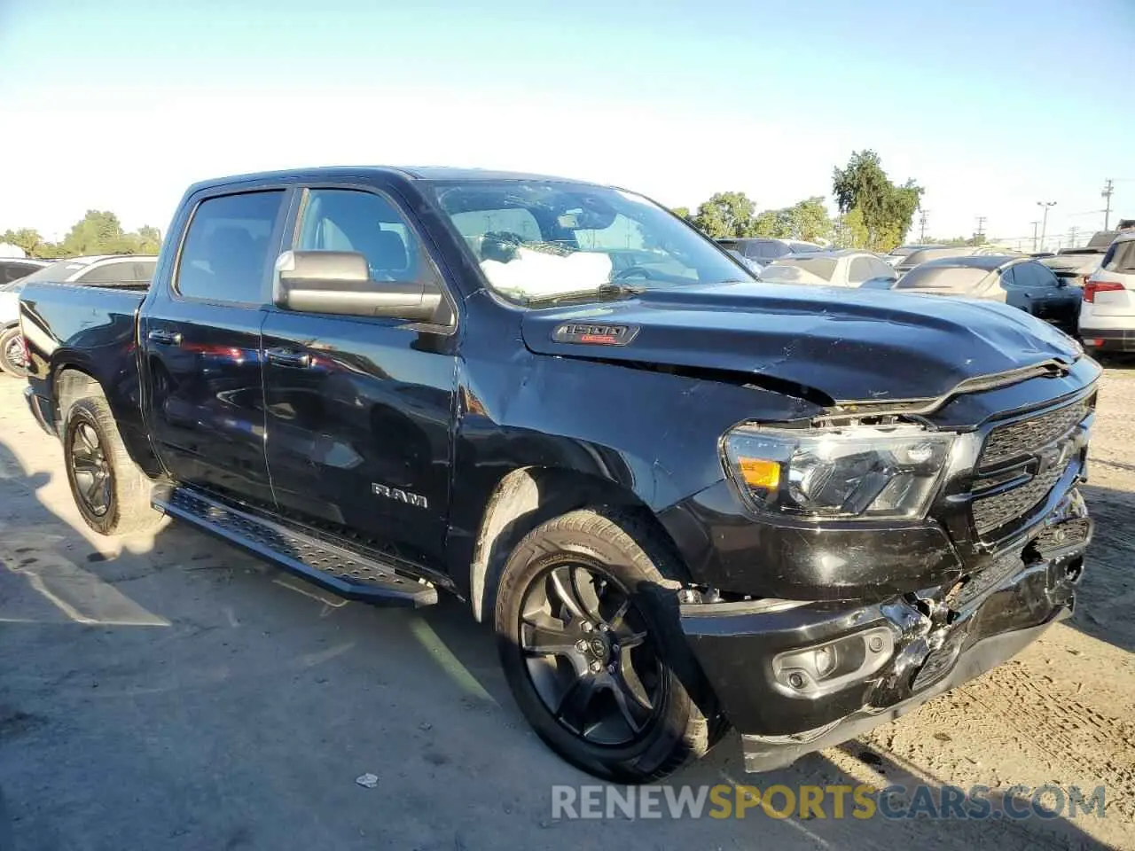 4 fotografías del automóvil dañado 1C6SRFFMXMN725956 RAM 1500 2021