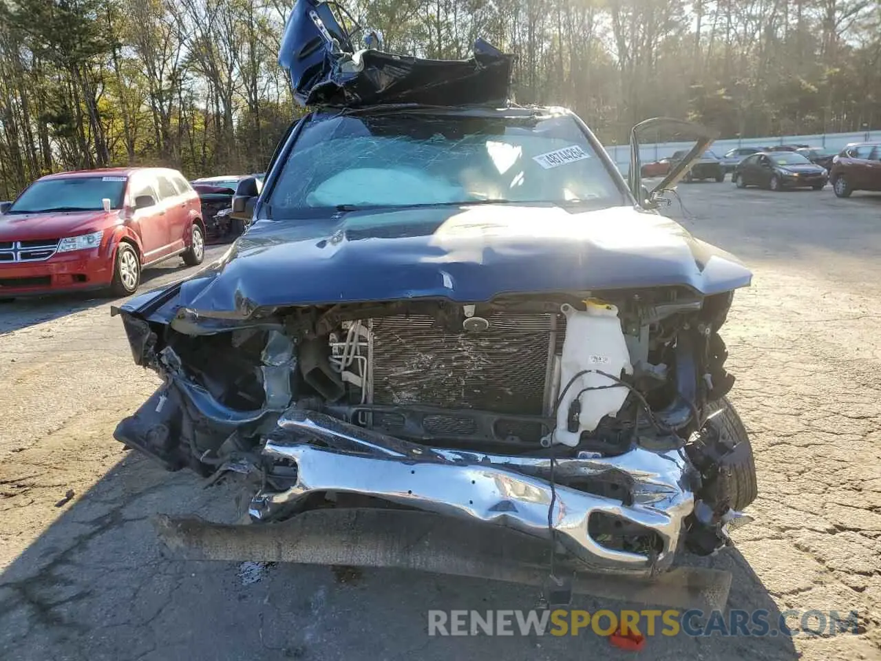 5 fotografías del automóvil dañado 1C6SRFFT3MN642148 RAM 1500 2021