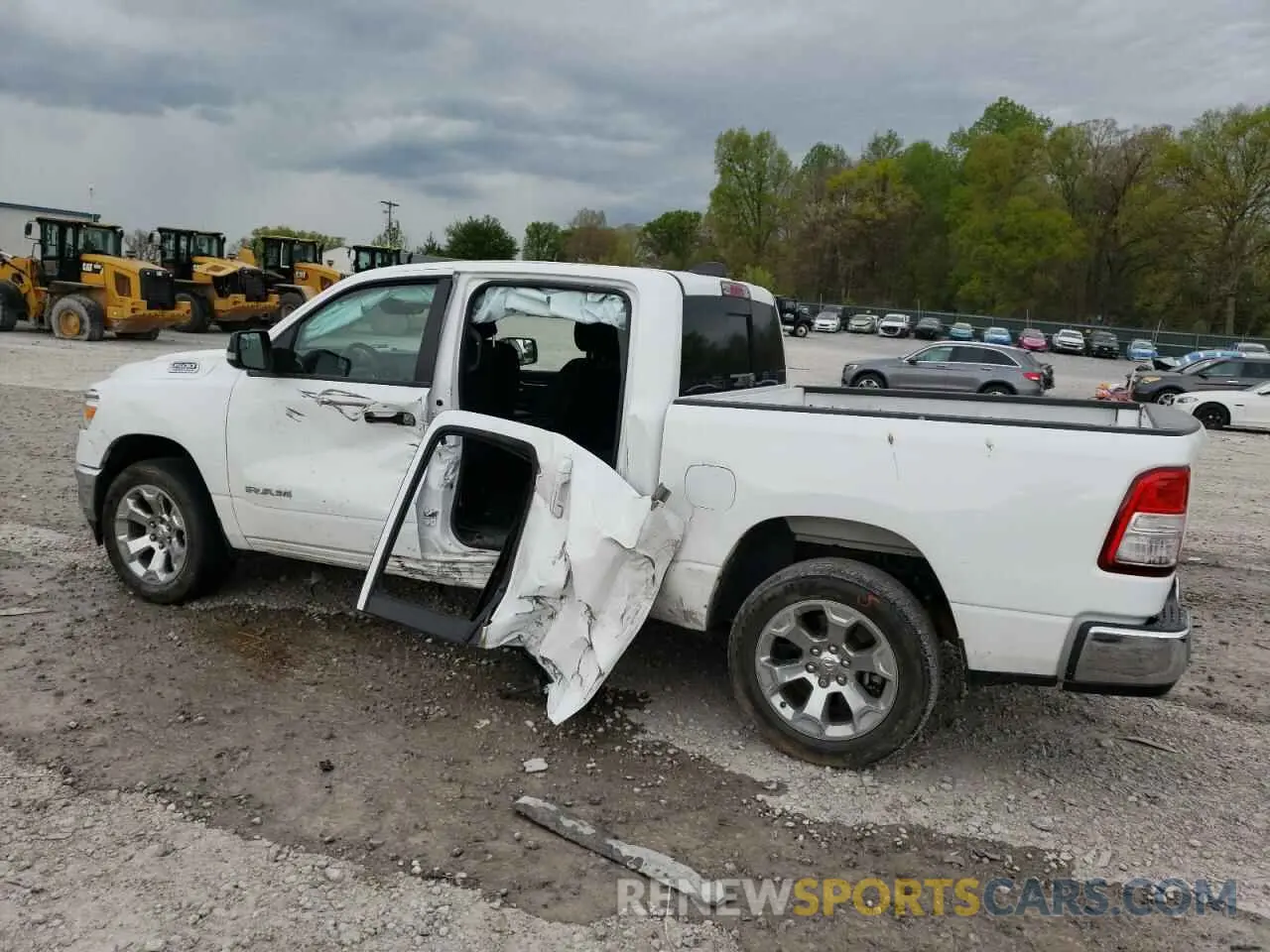 2 fotografías del automóvil dañado 1C6SRFFT5MN827950 RAM 1500 2021