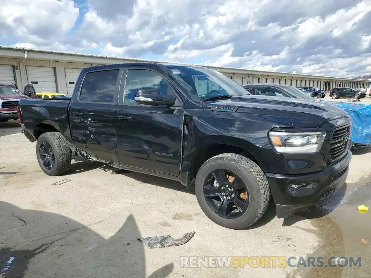 4 fotografías del automóvil dañado 1C6SRFFT6MN580065 RAM 1500 2021