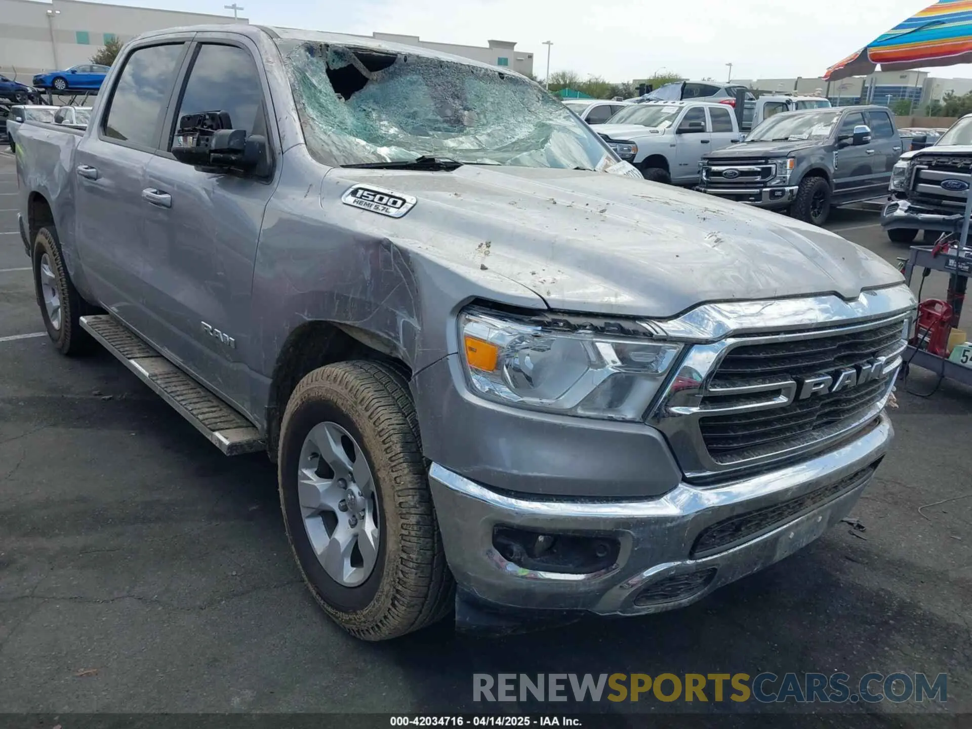 1 fotografías del automóvil dañado 1C6SRFFT7MN632402 RAM 1500 2021