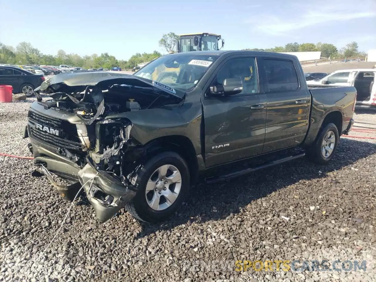 1 fotografías del automóvil dañado 1C6SRFFT8MN504931 RAM 1500 2021