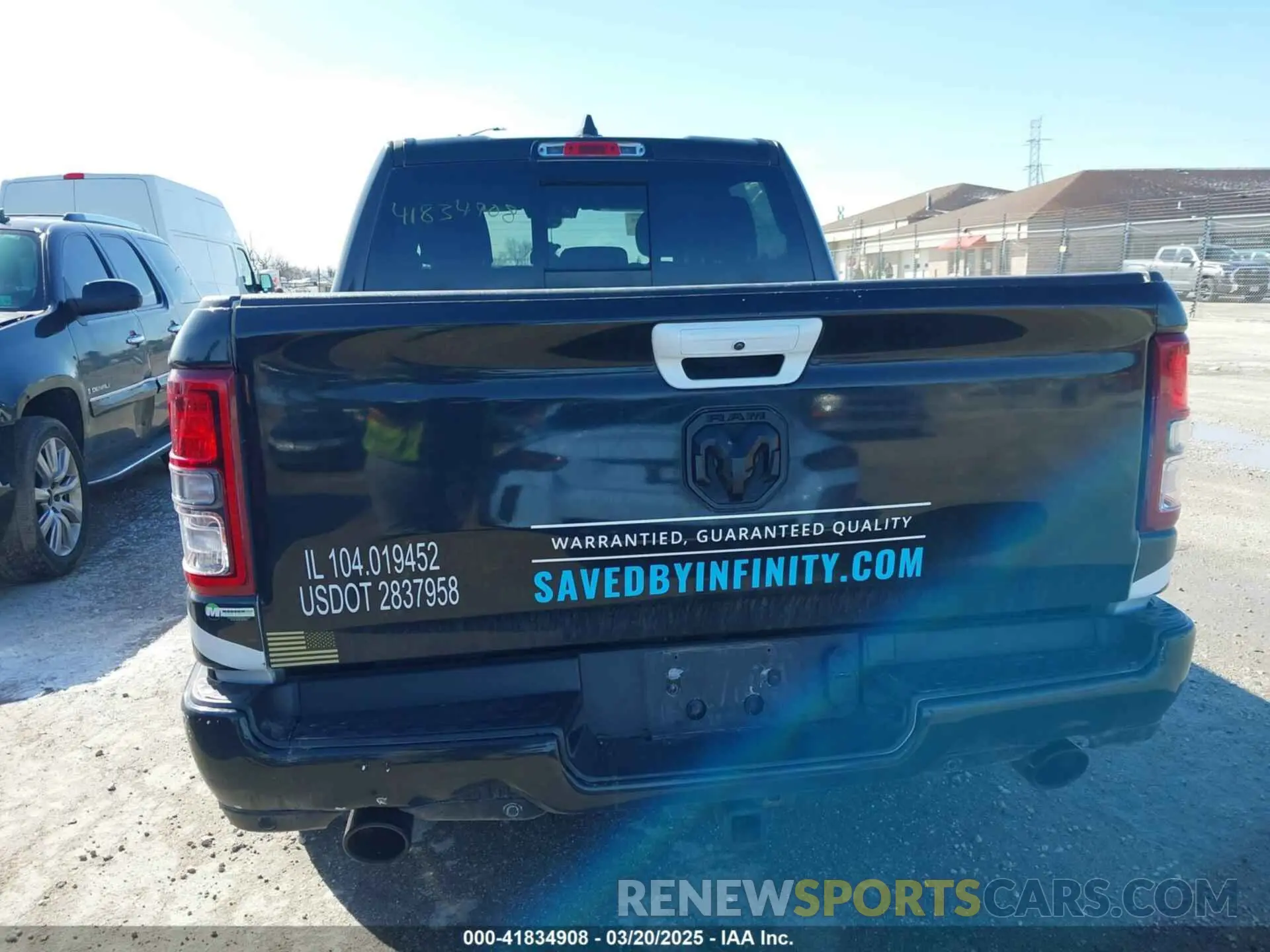 16 fotografías del automóvil dañado 1C6SRFFT8MN598163 RAM 1500 2021