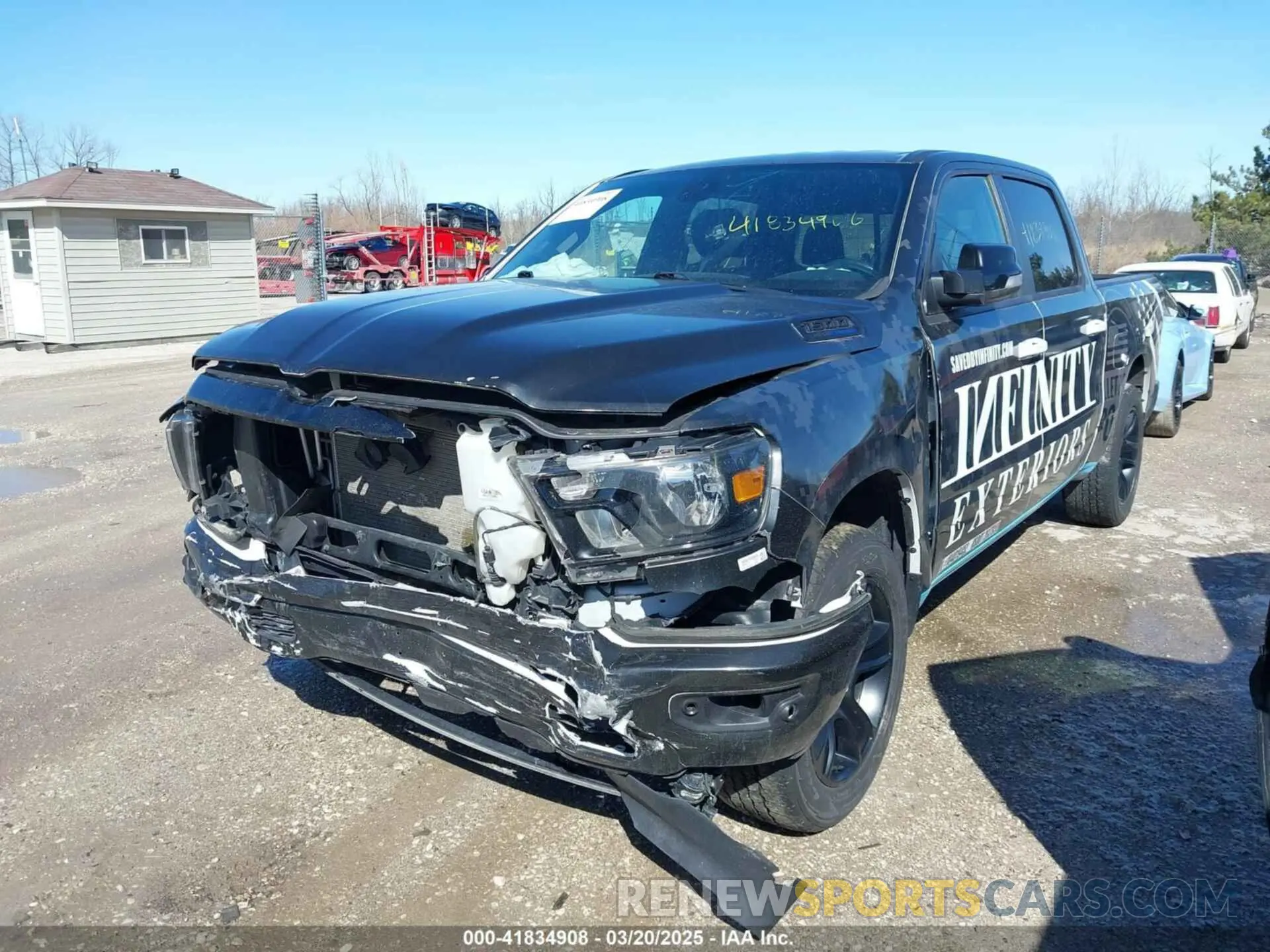 2 fotografías del automóvil dañado 1C6SRFFT8MN598163 RAM 1500 2021