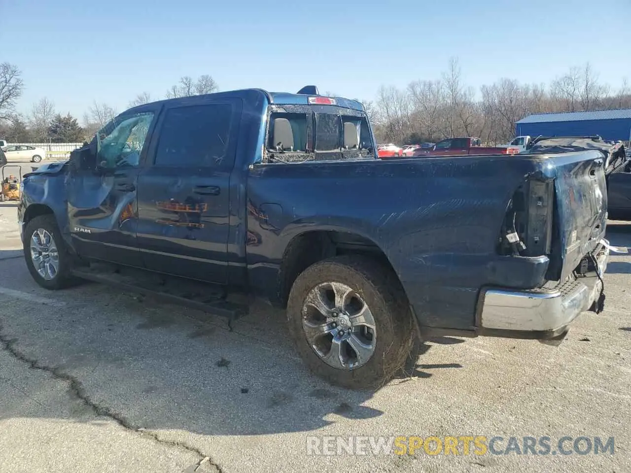 2 fotografías del automóvil dañado 1C6SRFFT9MN692262 RAM 1500 2021