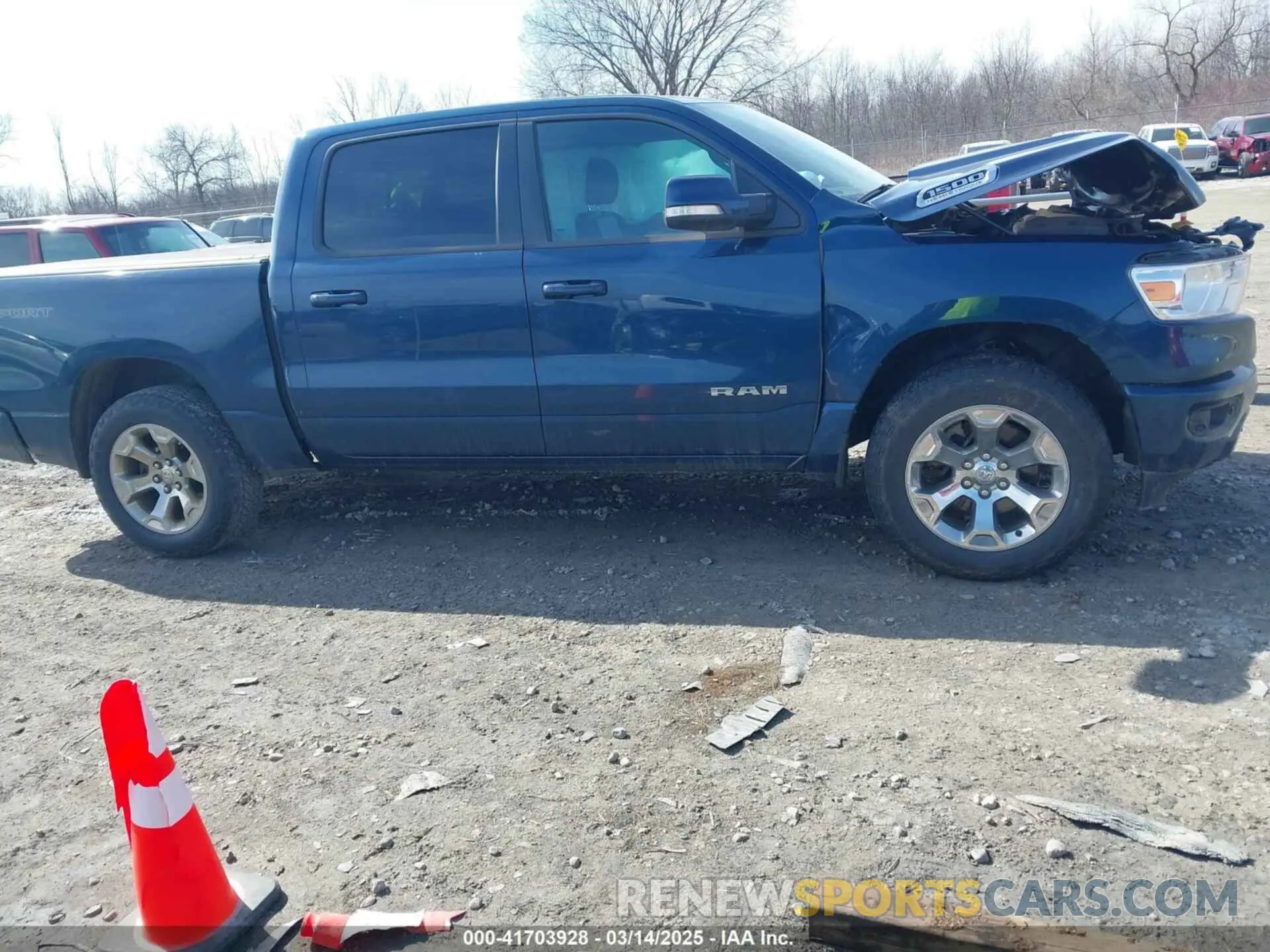 13 fotografías del automóvil dañado 1C6SRFFTXMN781077 RAM 1500 2021