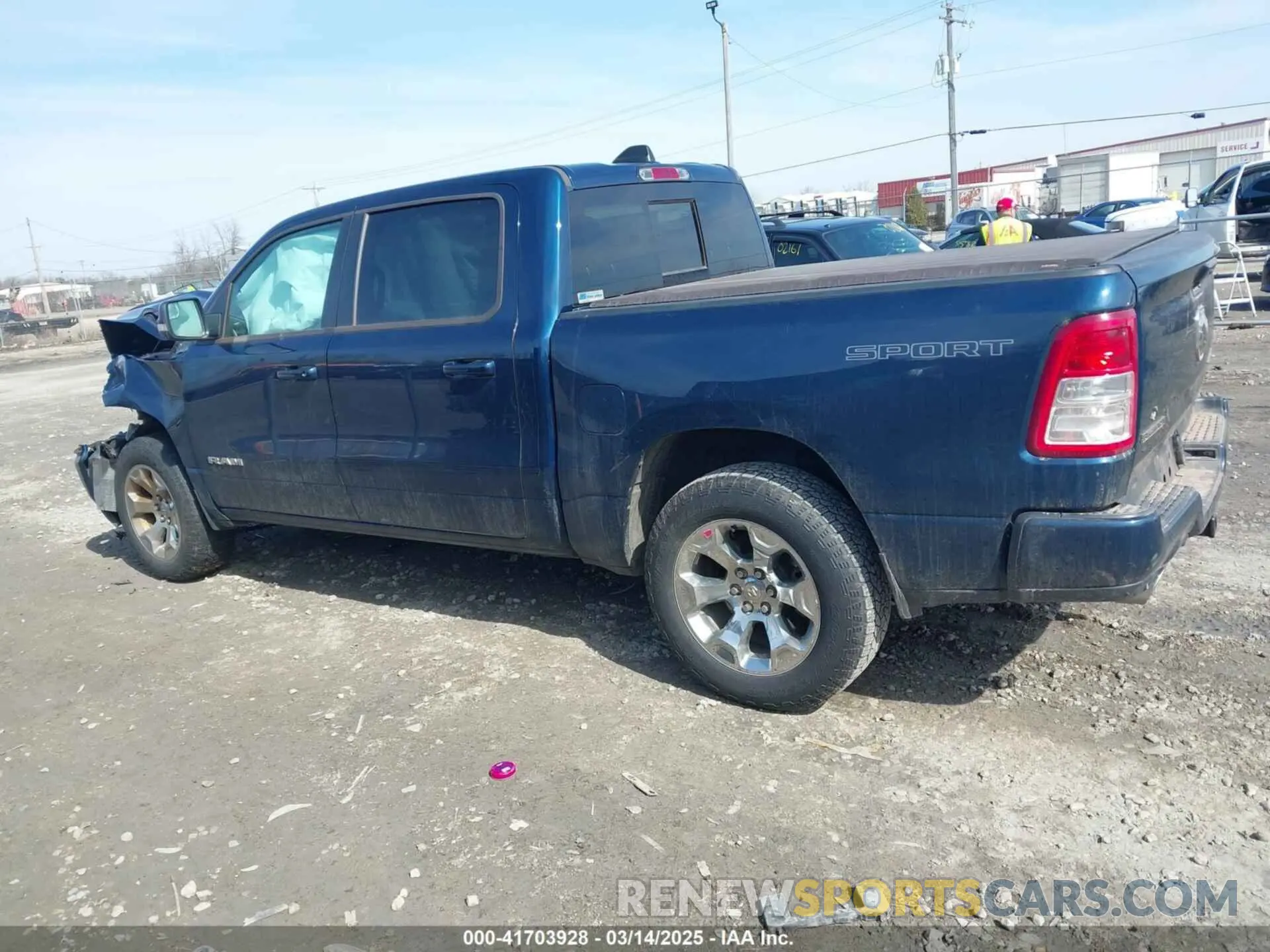 14 fotografías del automóvil dañado 1C6SRFFTXMN781077 RAM 1500 2021
