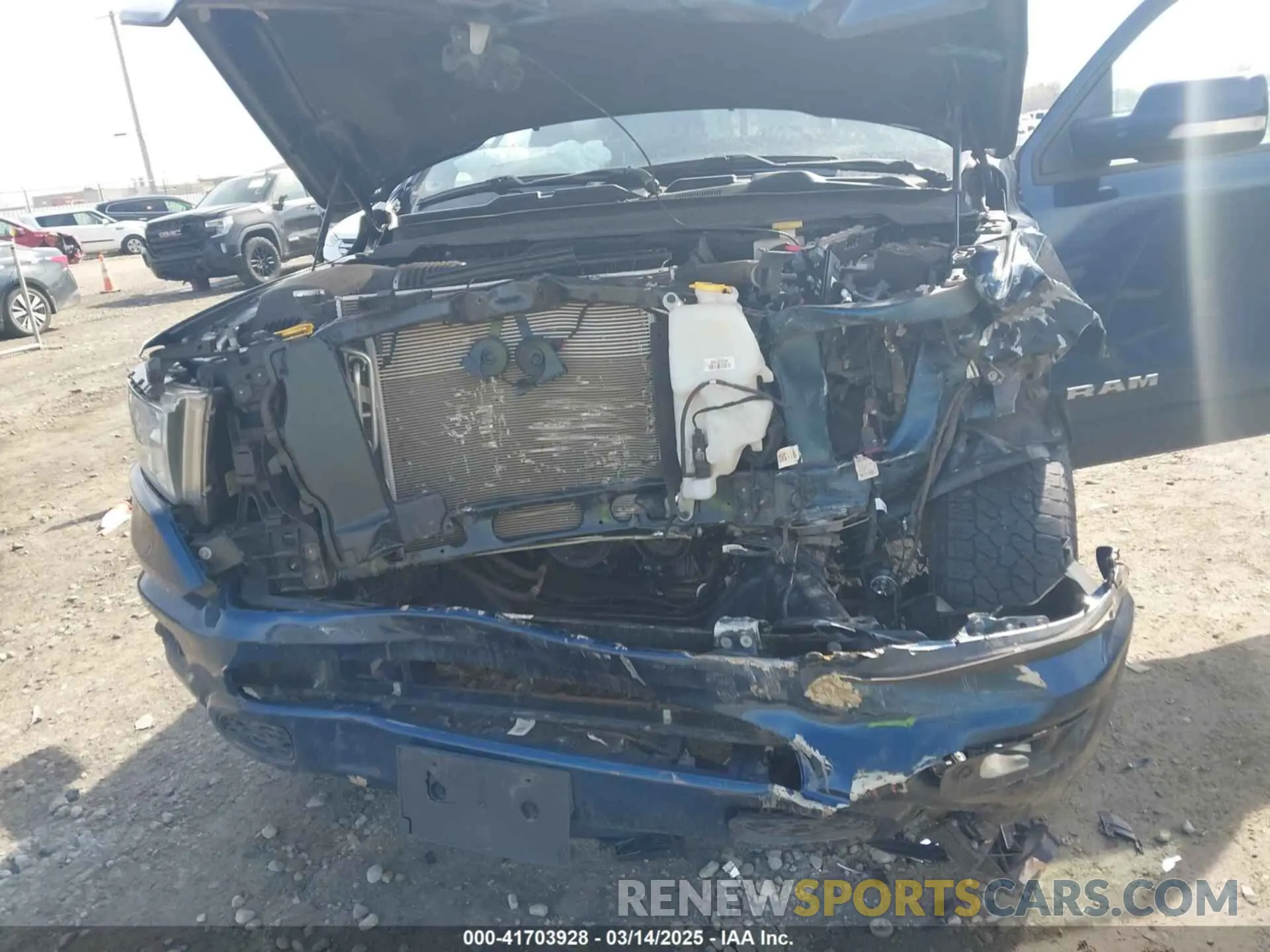 6 fotografías del automóvil dañado 1C6SRFFTXMN781077 RAM 1500 2021