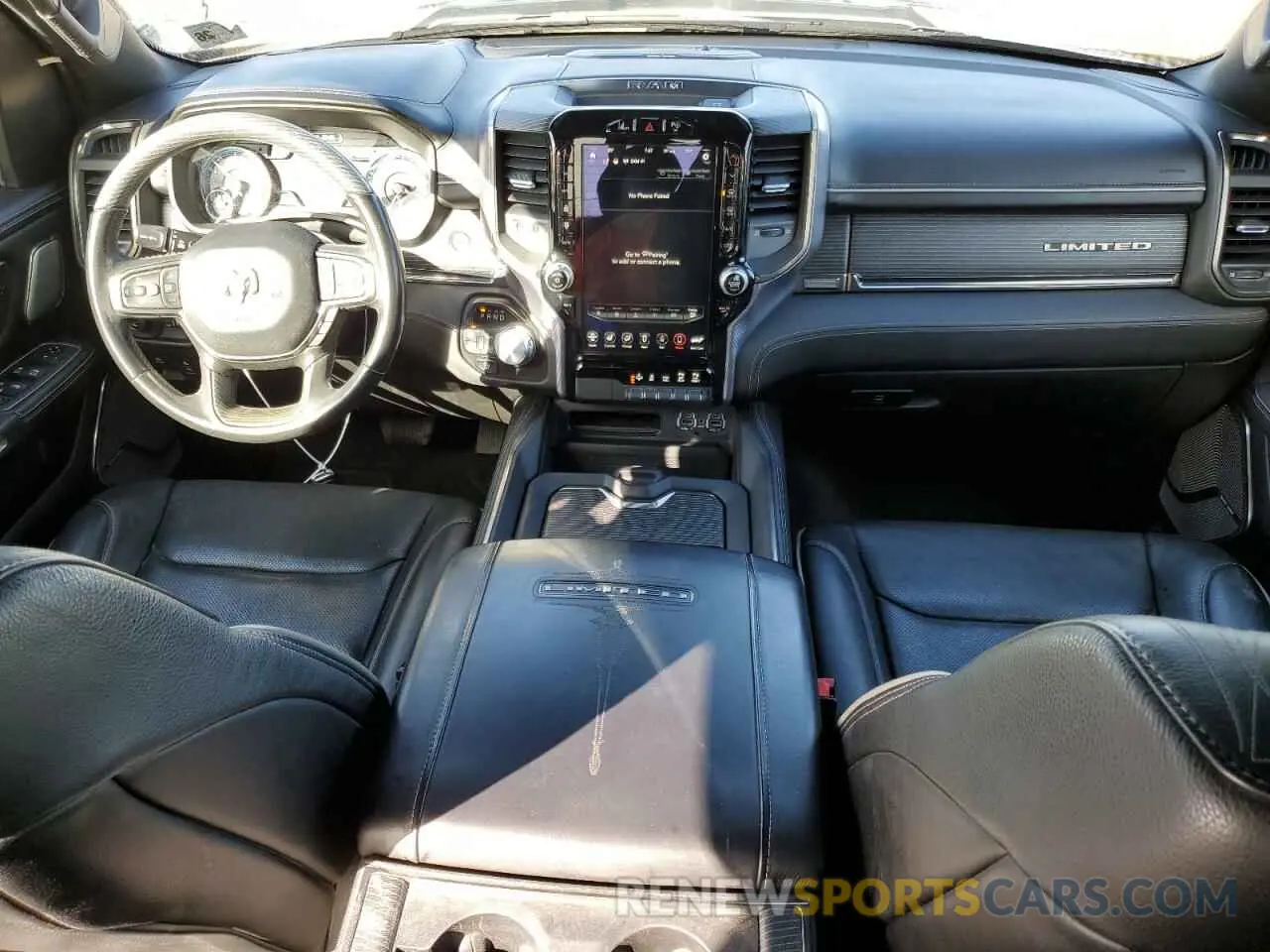8 fotografías del automóvil dañado 1C6SRFHT9MN812994 RAM 1500 2021