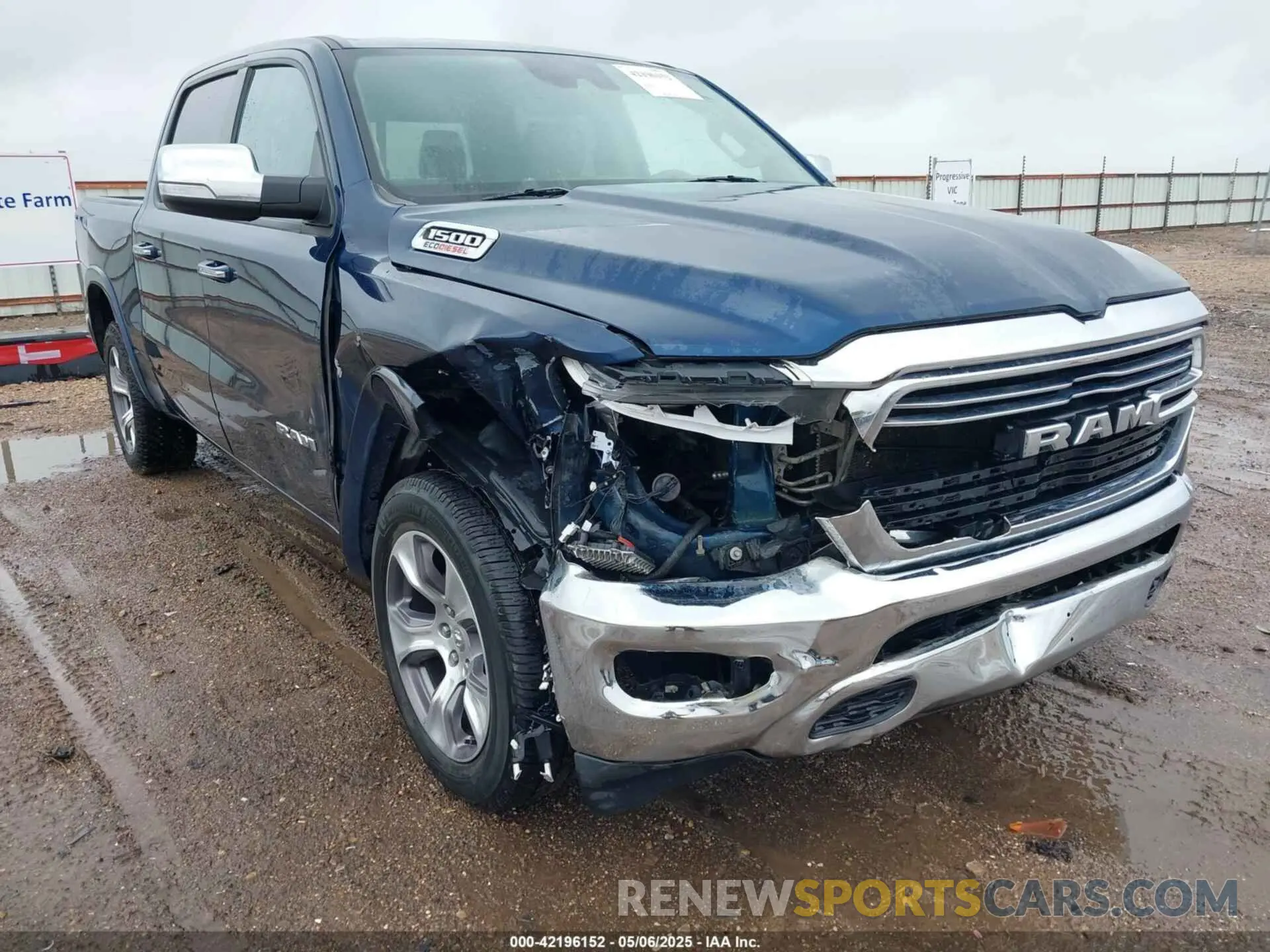 6 fotografías del automóvil dañado 1C6SRFJM0MN682896 RAM 1500 2021