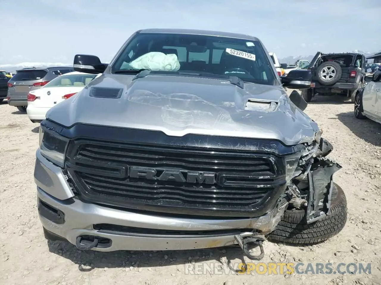 5 fotografías del automóvil dañado 1C6SRFJT4MN627861 RAM 1500 2021