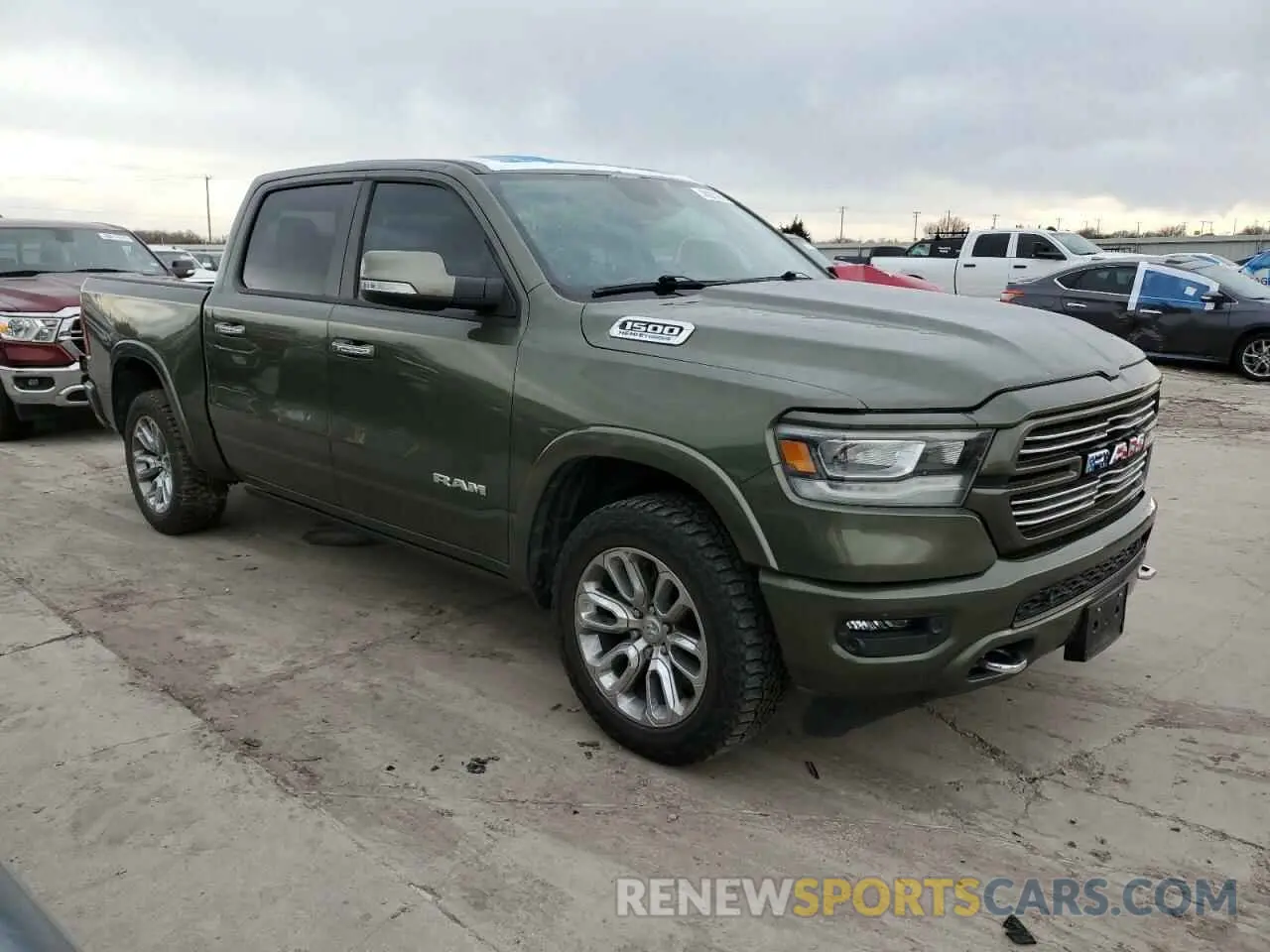 4 fotografías del automóvil dañado 1C6SRFJT8MN641858 RAM 1500 2021