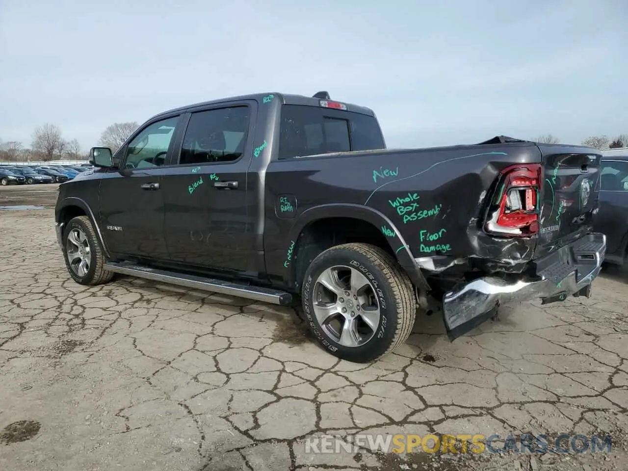 2 fotografías del automóvil dañado 1C6SRFJT9MN671807 RAM 1500 2021