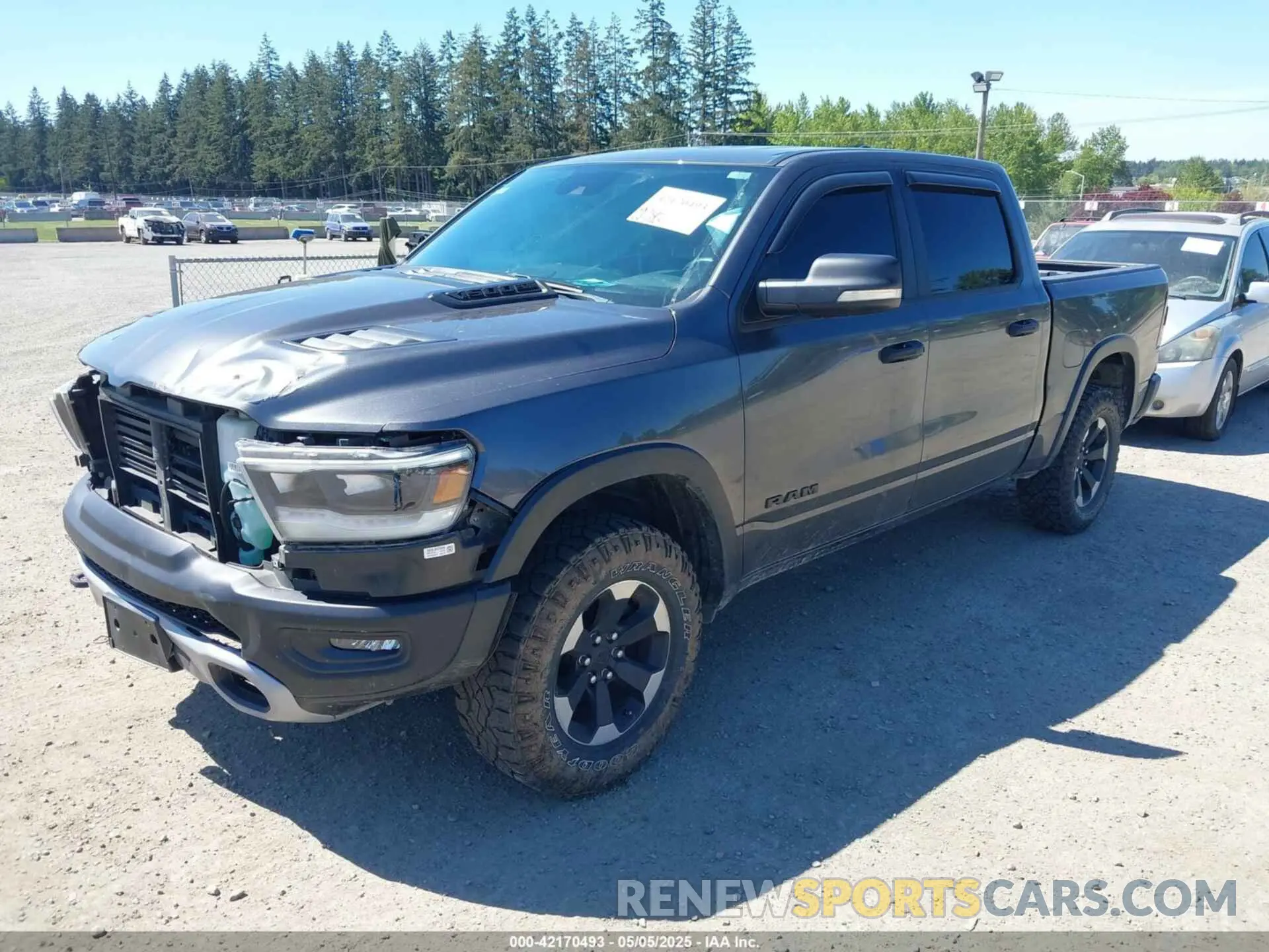 2 fotografías del automóvil dañado 1C6SRFLT4MN508768 RAM 1500 2021