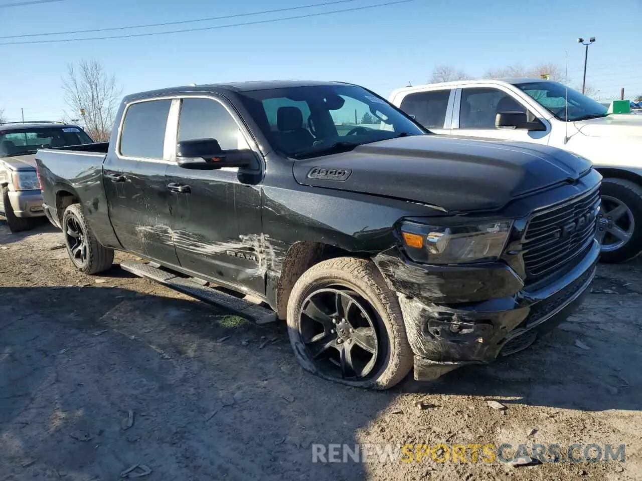 4 fotografías del automóvil dañado 1C6SRFMT6MN554715 RAM 1500 2021