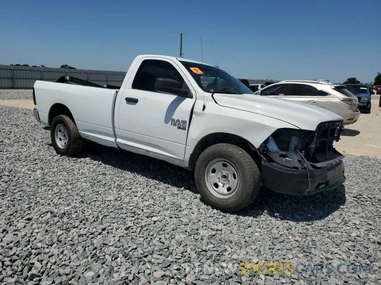 4 fotografías del automóvil dañado 3C6JR6DG1MG547615 RAM 1500 2021