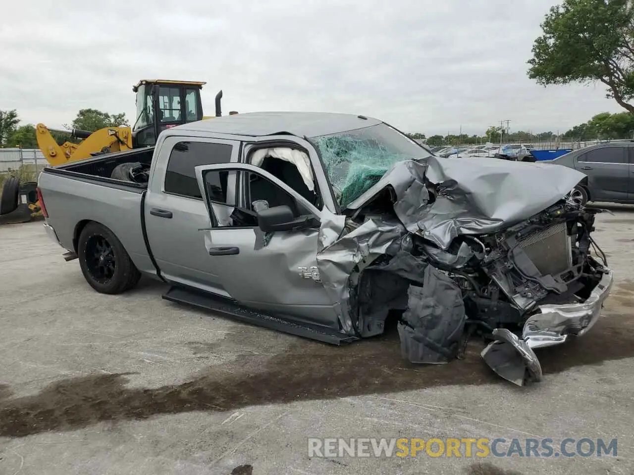 4 fotografías del automóvil dañado 3C6RR6KG3MG587376 RAM 1500 2021