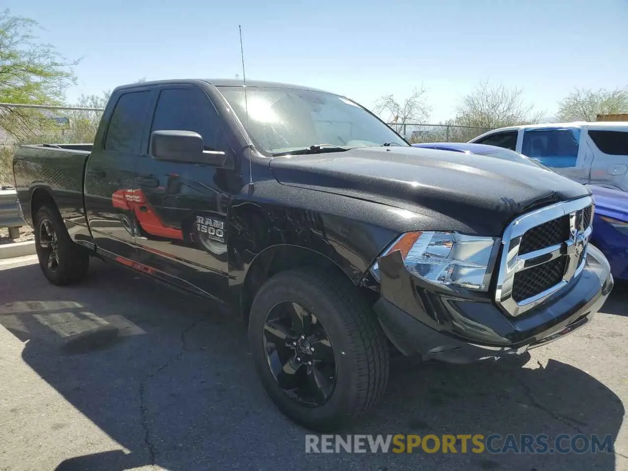 4 fotografías del automóvil dañado 1C6RR6FG7NS154972 RAM 1500 2022