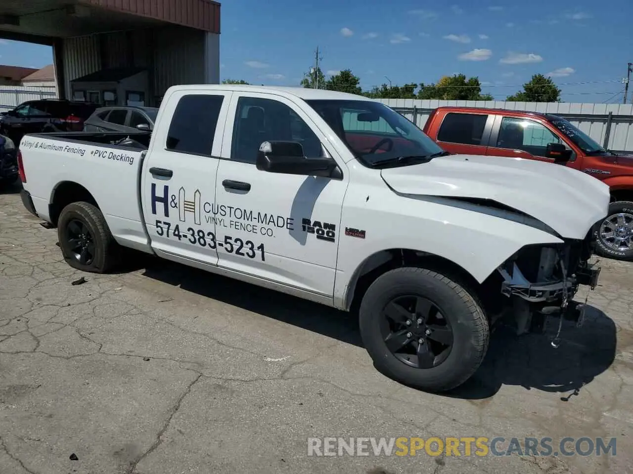 4 fotografías del automóvil dañado 1C6RR7FT2NS200226 RAM 1500 2022