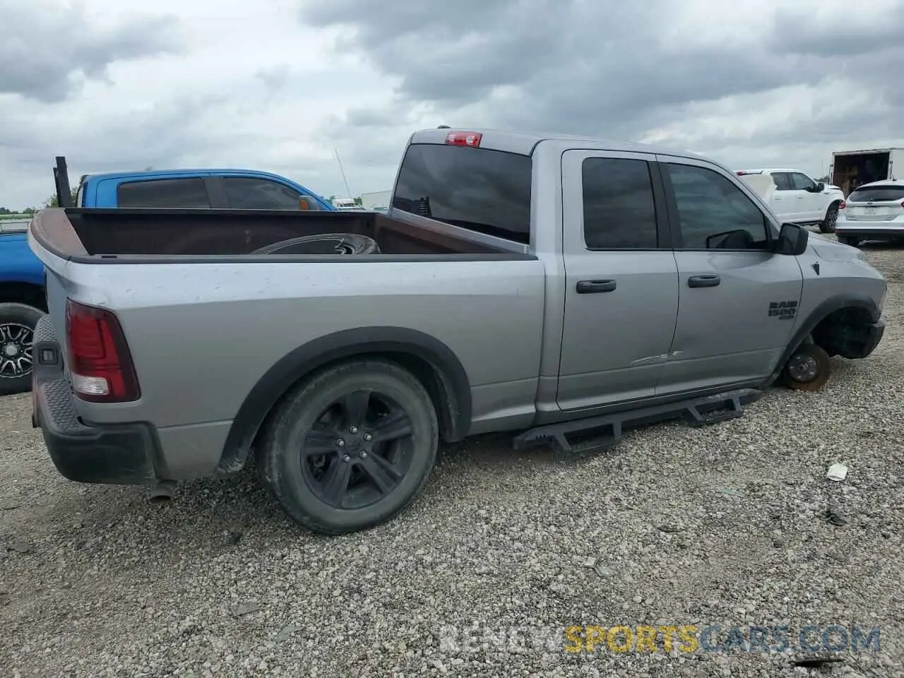 3 fotografías del automóvil dañado 1C6RR7GG1NS250102 RAM 1500 2022