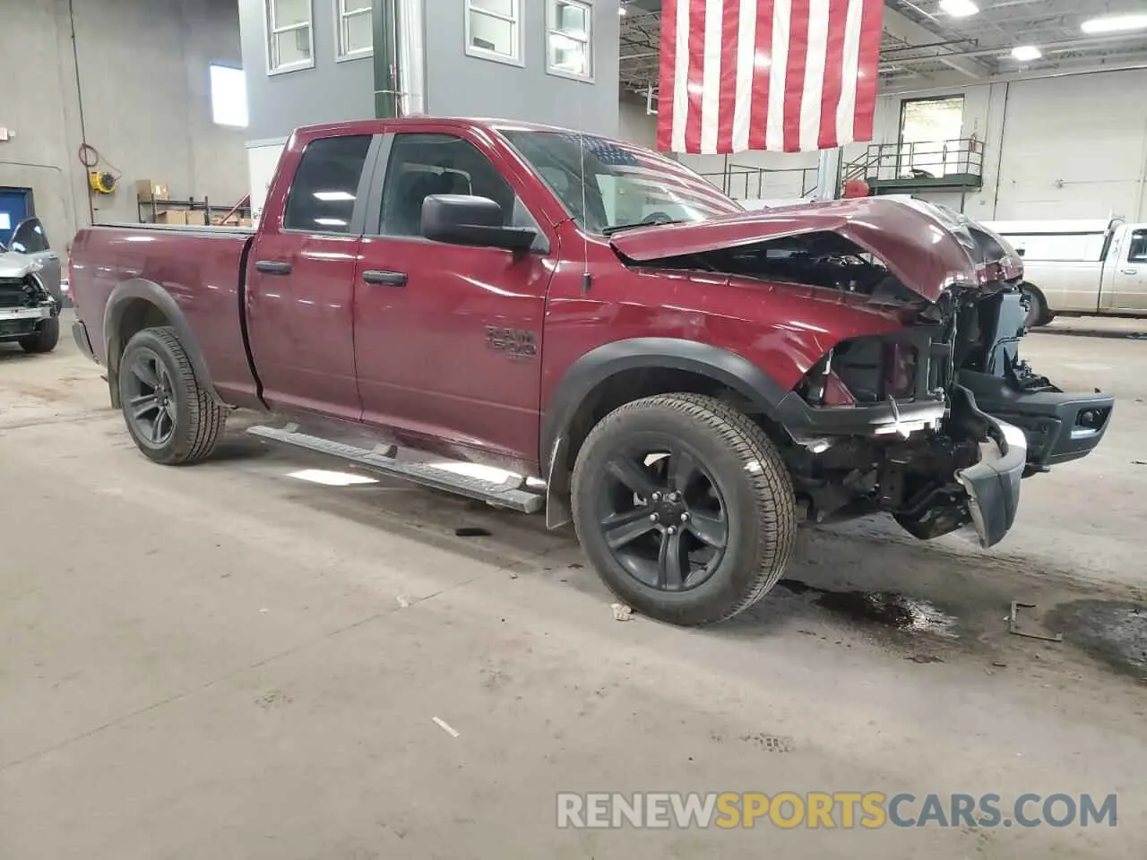 4 fotografías del automóvil dañado 1C6RR7GG9NS151804 RAM 1500 2022