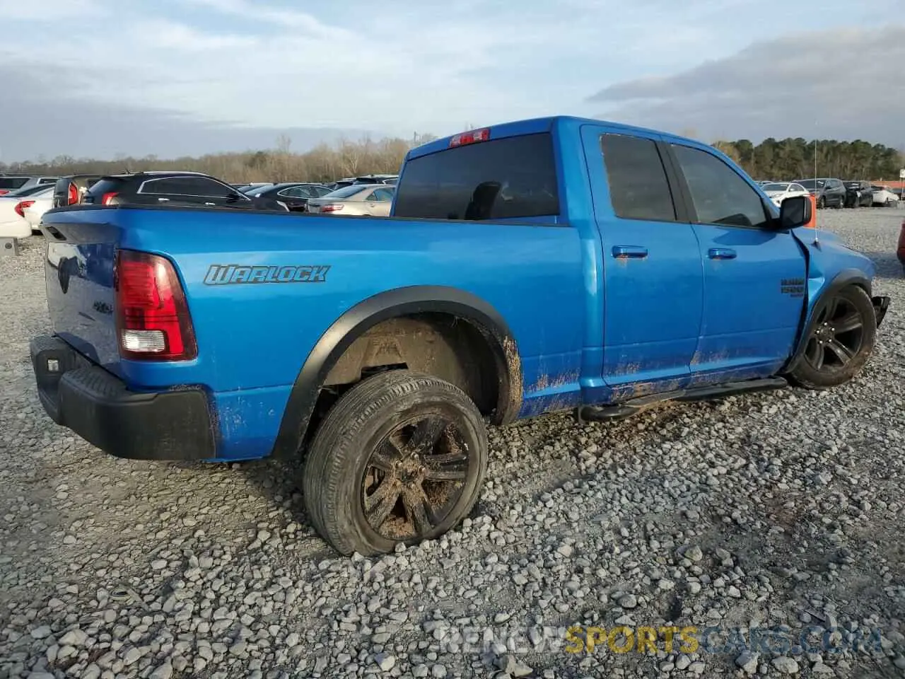 3 fotografías del automóvil dañado 1C6RR7GGXNS175559 RAM 1500 2022