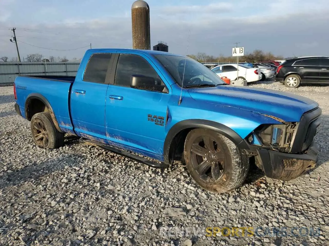 4 fotografías del automóvil dañado 1C6RR7GGXNS175559 RAM 1500 2022