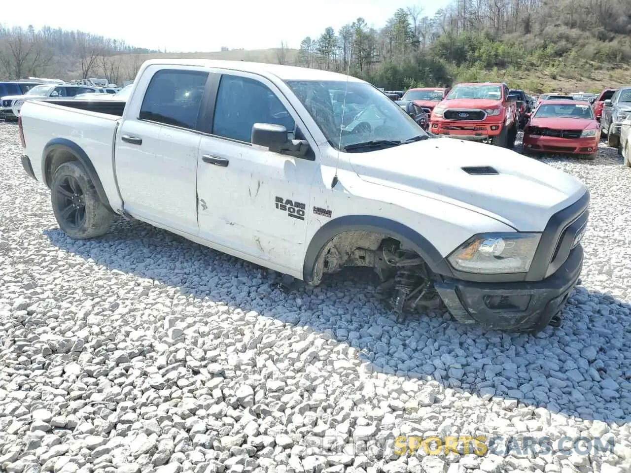 4 fotografías del automóvil dañado 1C6RR7LT0NS159177 RAM 1500 2022