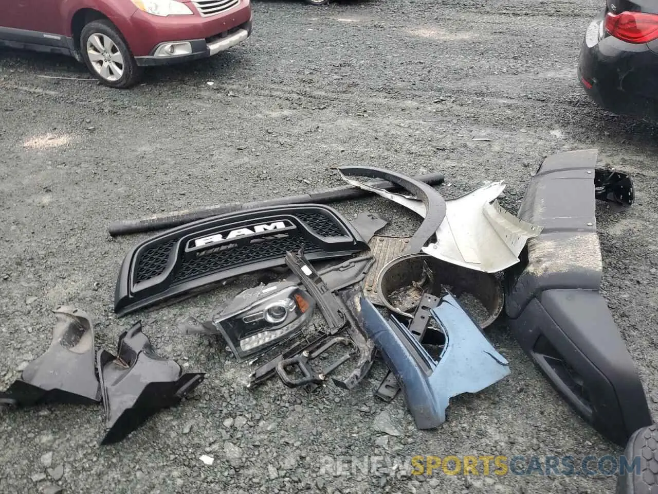 12 fotografías del automóvil dañado 1C6RR7LT0NS250126 RAM 1500 2022