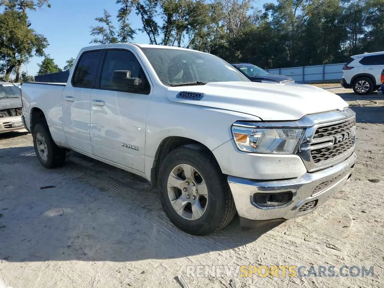 4 fotografías del automóvil dañado 1C6RREBT0NN227904 RAM 1500 2022