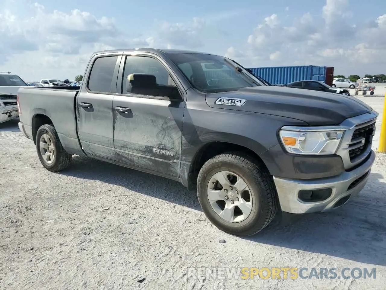 4 fotografías del automóvil dañado 1C6RREBT8NN321495 RAM 1500 2022