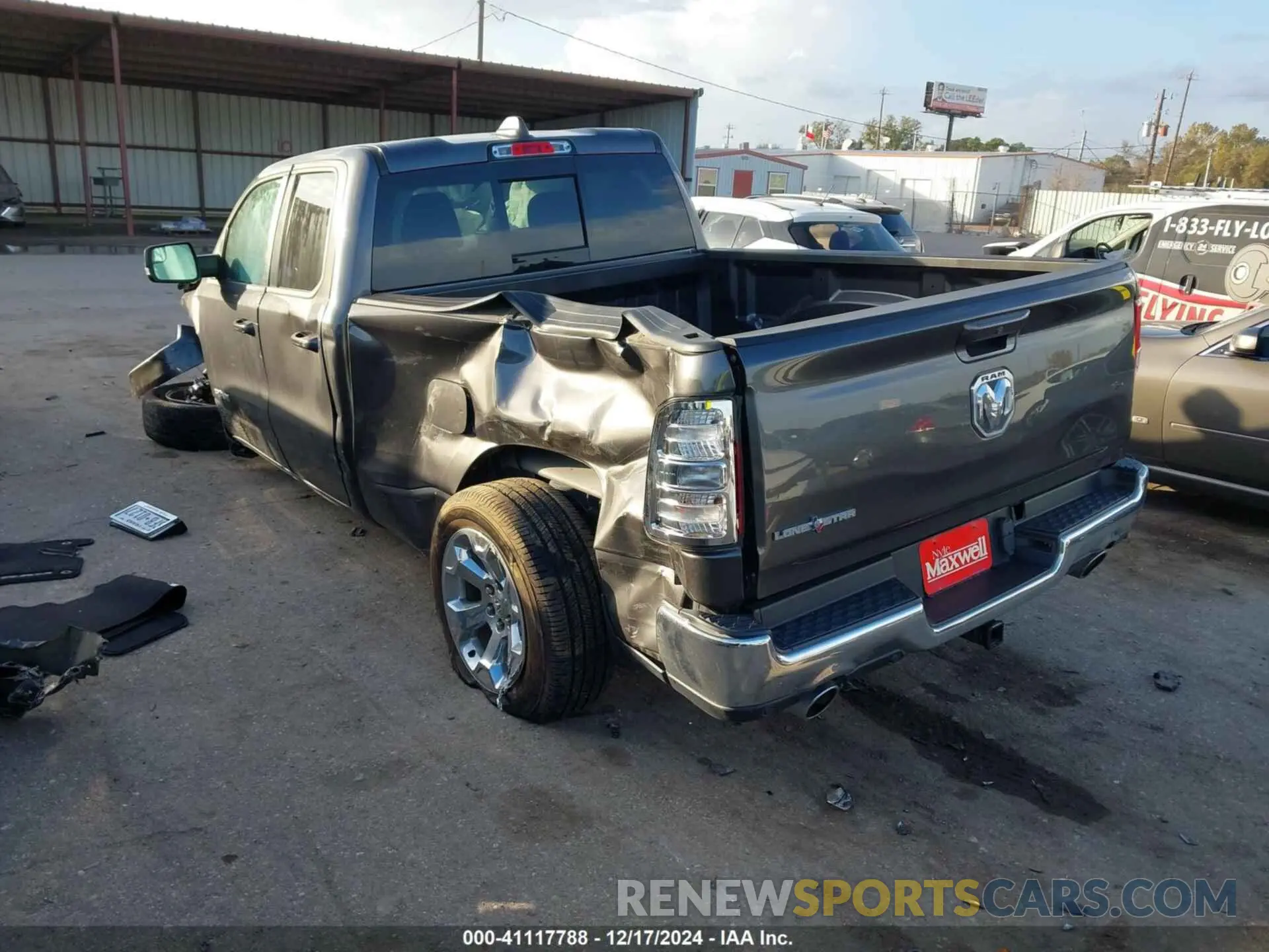 3 fotografías del automóvil dañado 1C6RREBTXNN152855 RAM 1500 2022