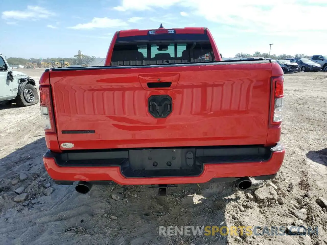 6 fotografías del automóvil dañado 1C6RREBTXNN350724 RAM 1500 2022