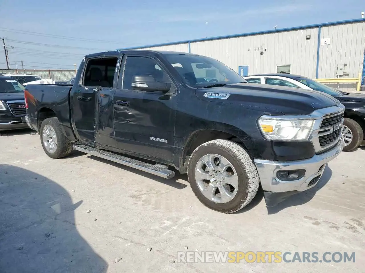4 fotografías del automóvil dañado 1C6RREFG4NN202176 RAM 1500 2022
