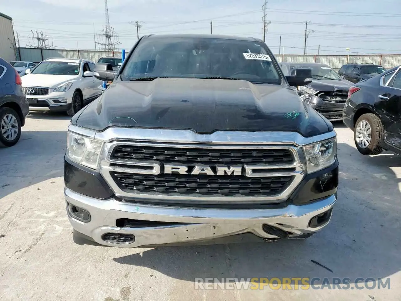 5 fotografías del automóvil dañado 1C6RREFG4NN202176 RAM 1500 2022