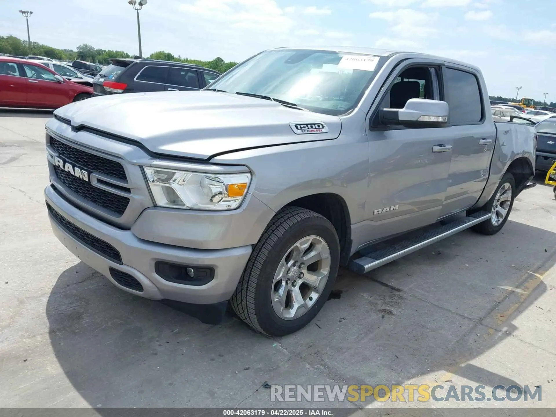 2 fotografías del automóvil dañado 1C6RREFM7NN408498 RAM 1500 2022
