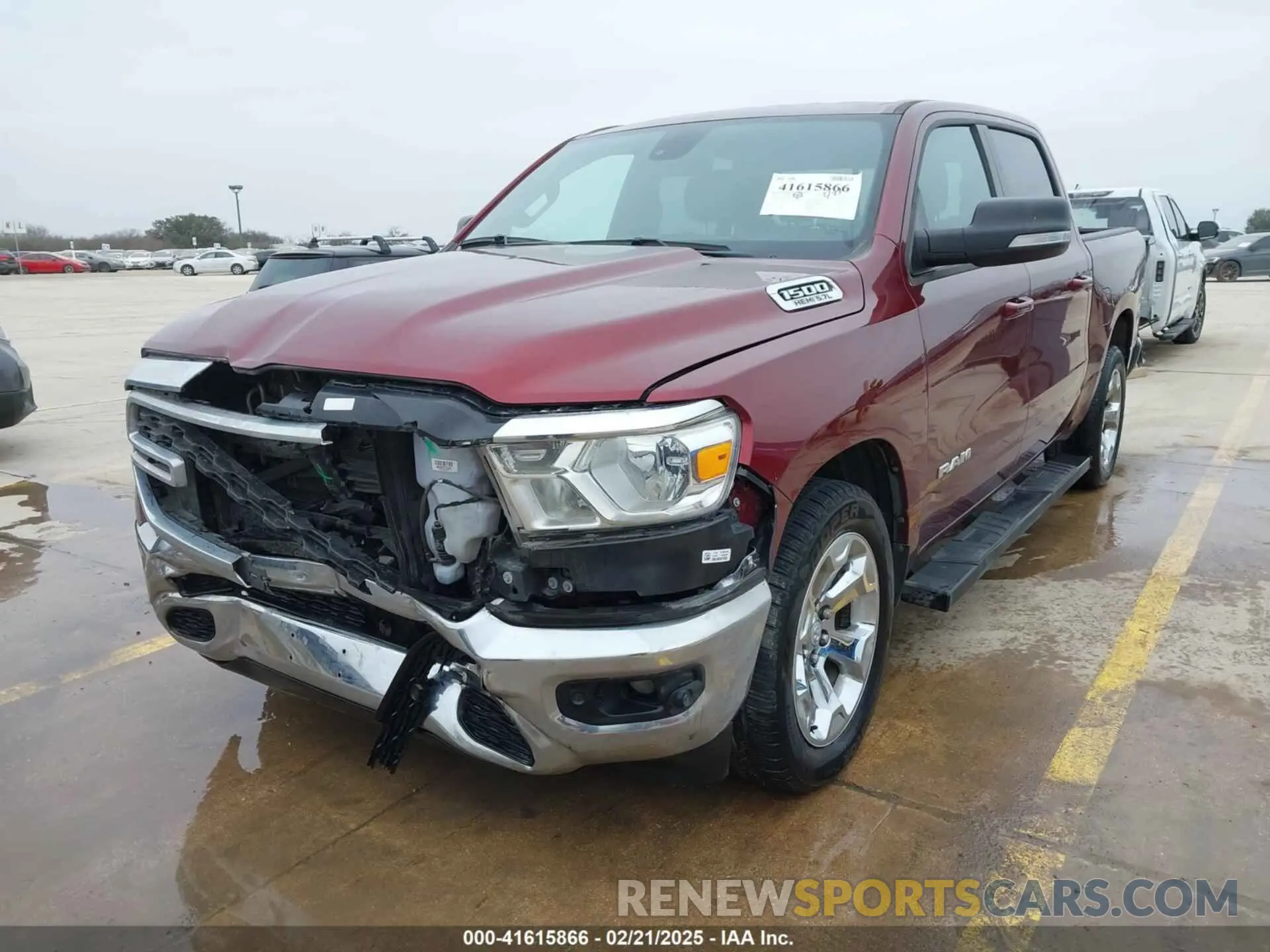 2 fotografías del automóvil dañado 1C6RREFT7NN275782 RAM 1500 2022