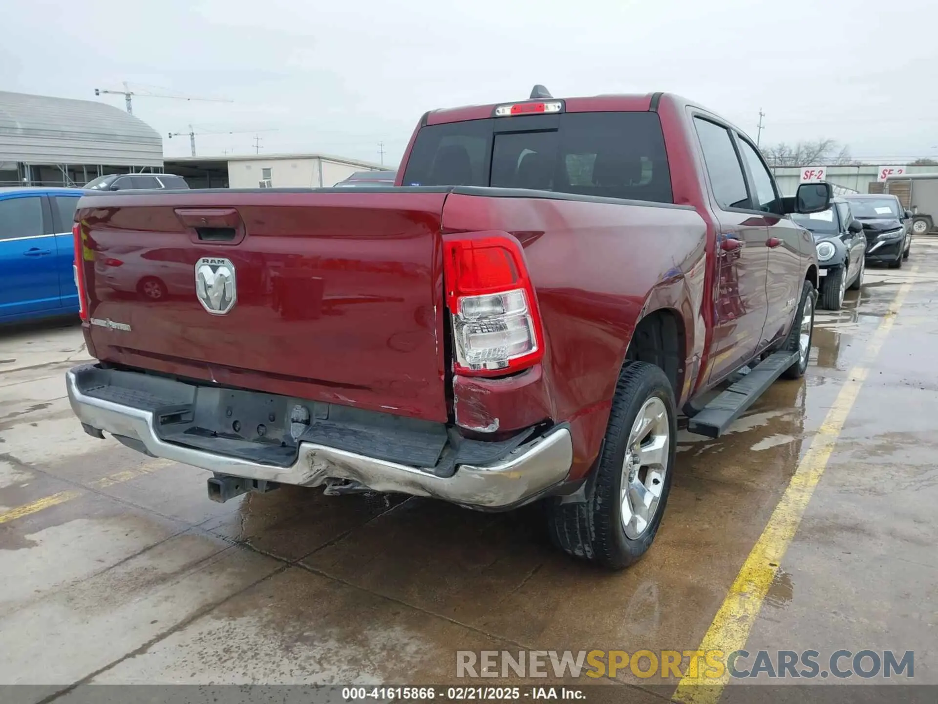 4 fotografías del automóvil dañado 1C6RREFT7NN275782 RAM 1500 2022
