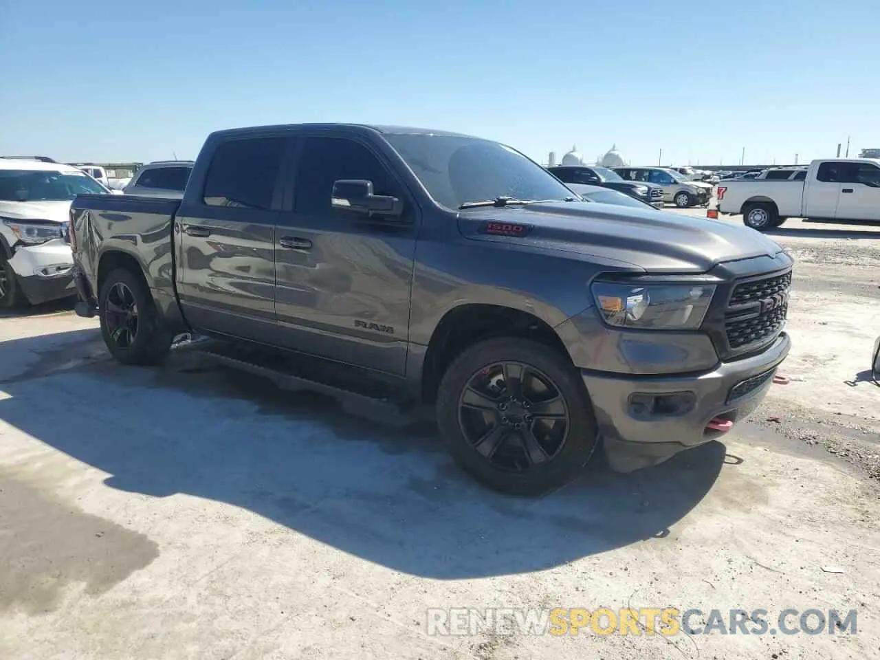 4 fotografías del automóvil dañado 1C6RREFT9NN113880 RAM 1500 2022