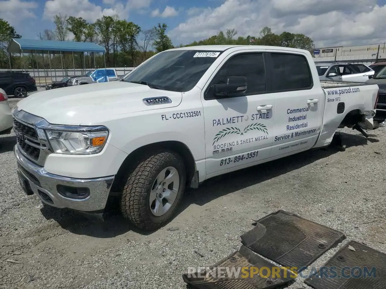 1 fotografías del automóvil dañado 1C6RREMT7NN292374 RAM 1500 2022