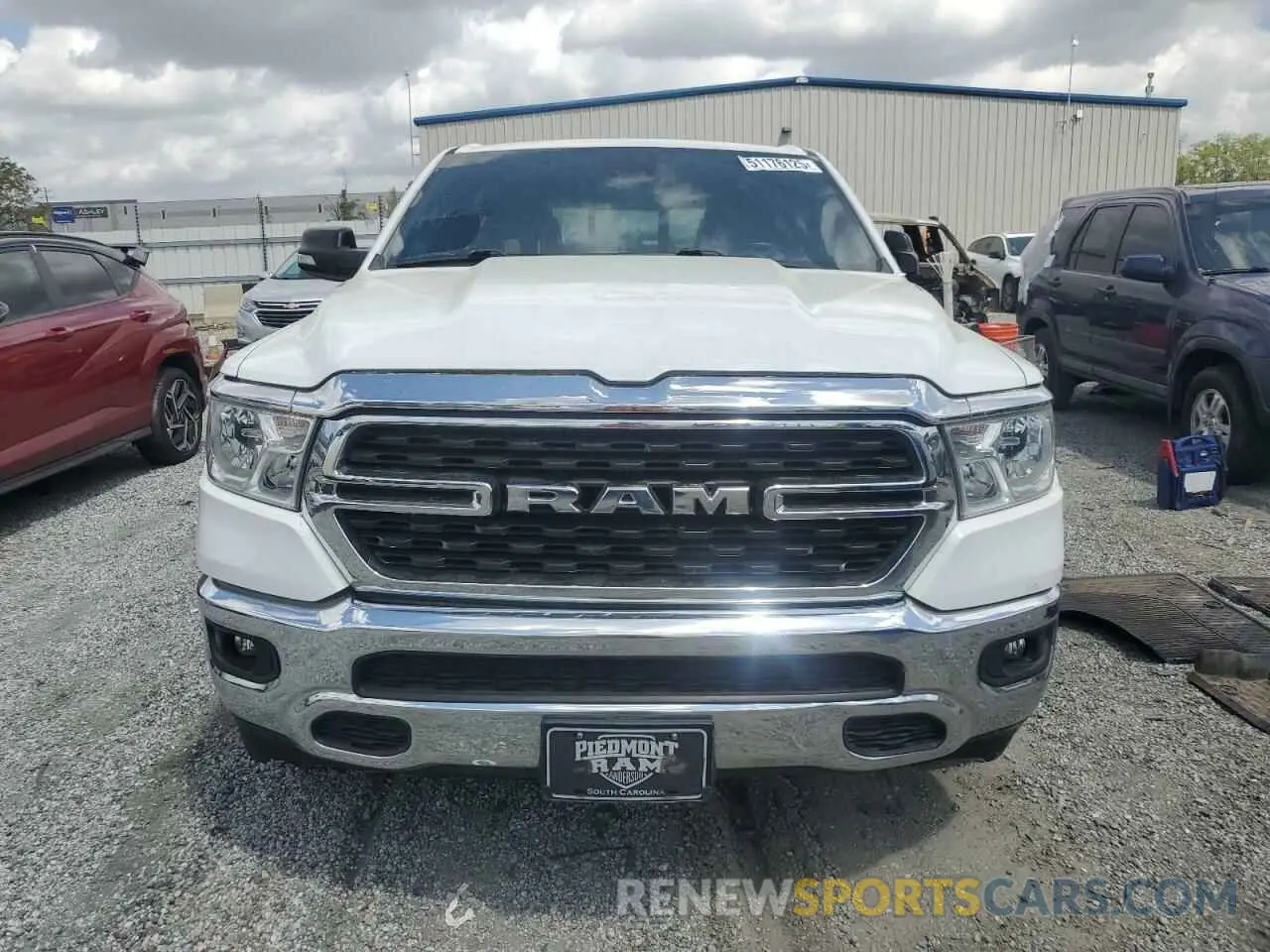 5 fotografías del automóvil dañado 1C6RREMT7NN292374 RAM 1500 2022
