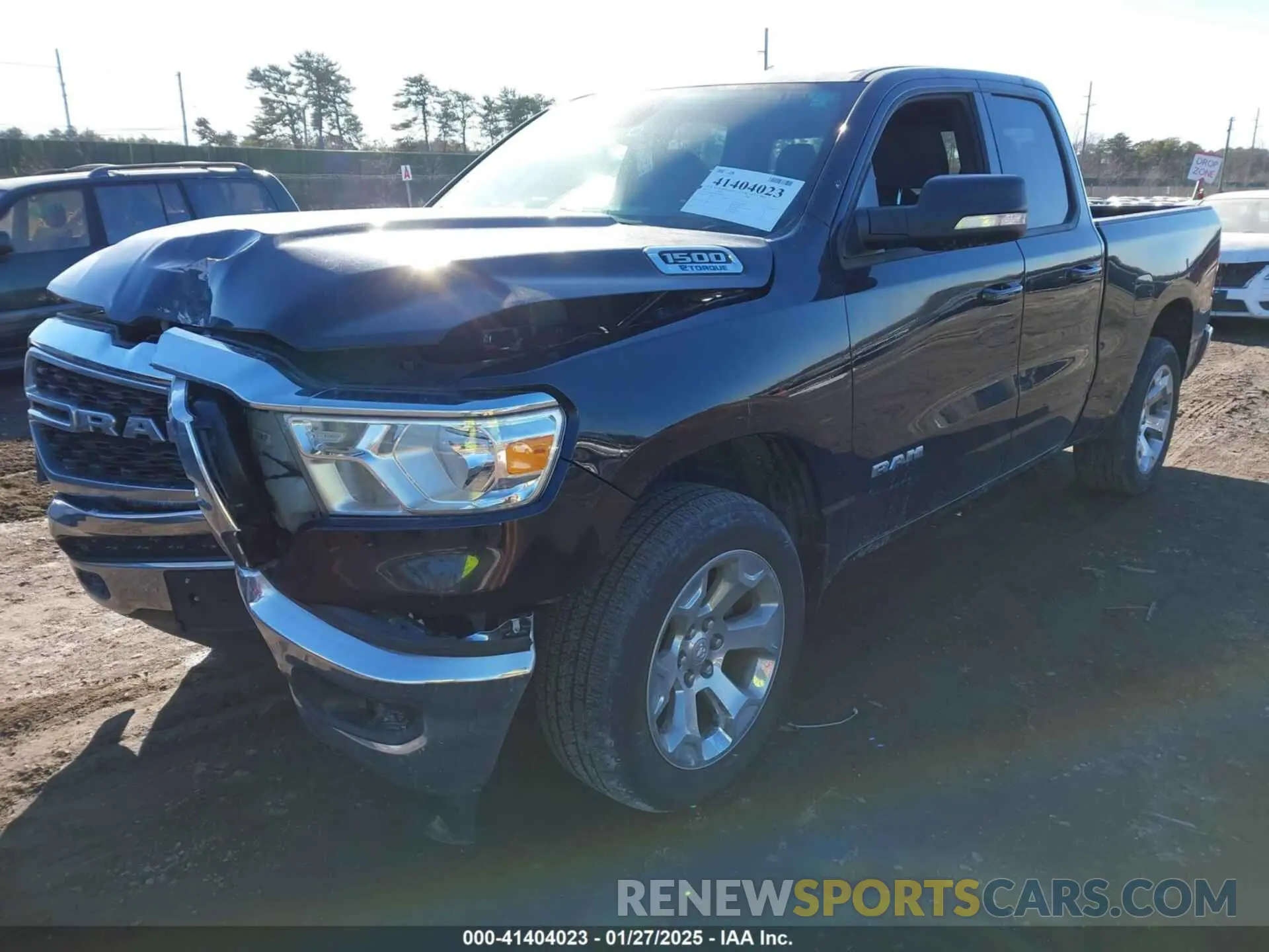 2 fotografías del automóvil dañado 1C6RRFBG3NN341419 RAM 1500 2022