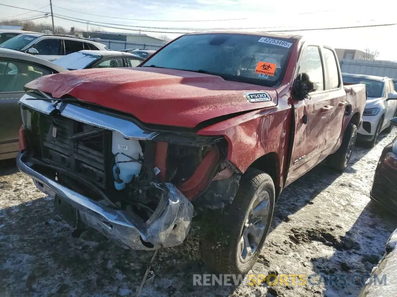 1 fotografías del automóvil dañado 1C6RRFBG5NN459942 RAM 1500 2022