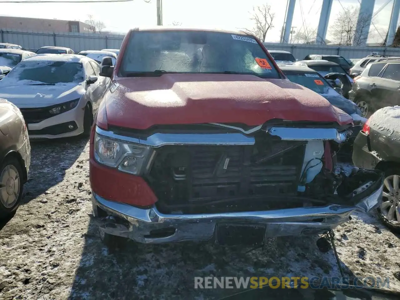 5 fotografías del automóvil dañado 1C6RRFBG5NN459942 RAM 1500 2022