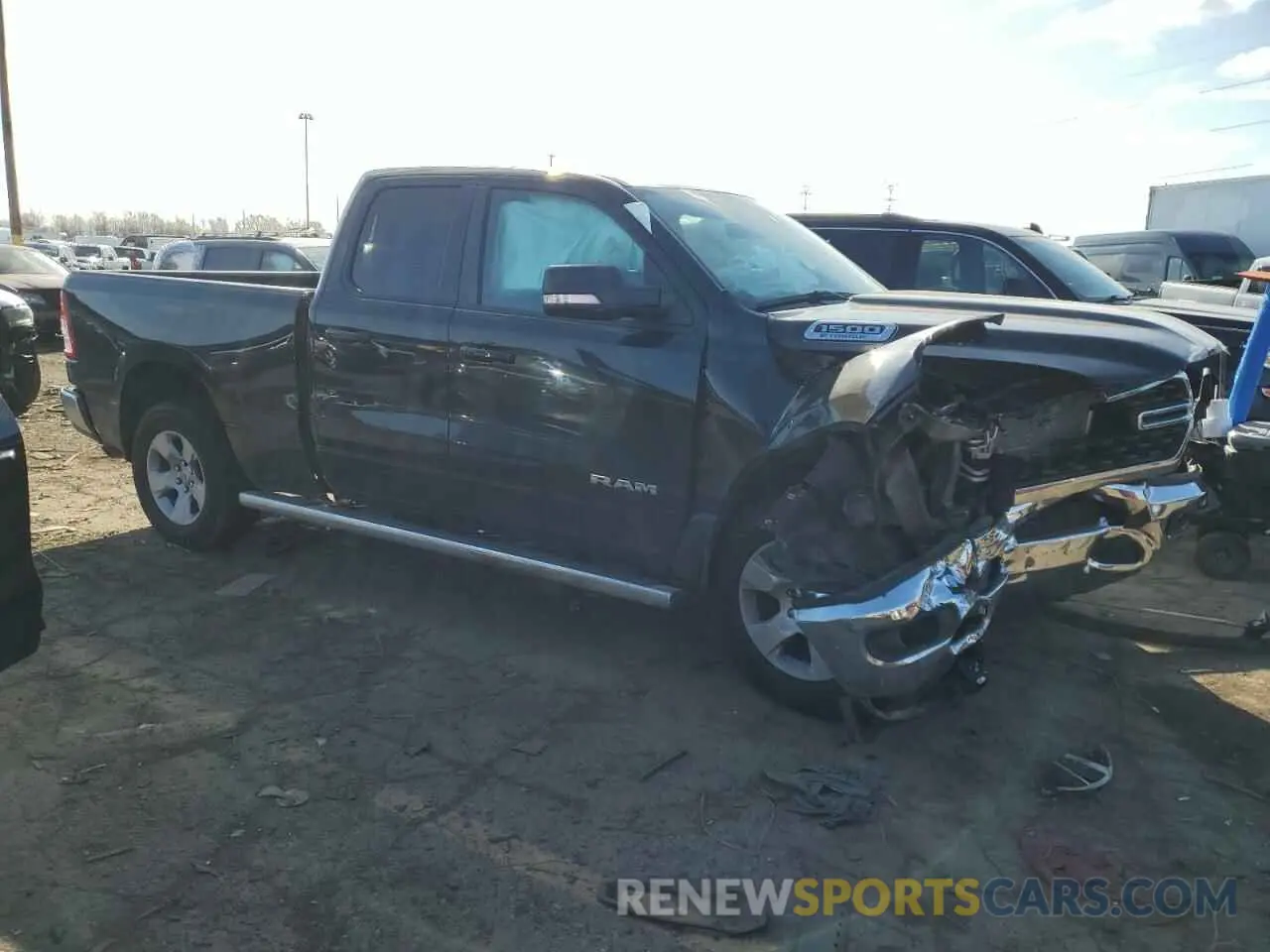 4 fotografías del automóvil dañado 1C6RRFBG6NN293365 RAM 1500 2022