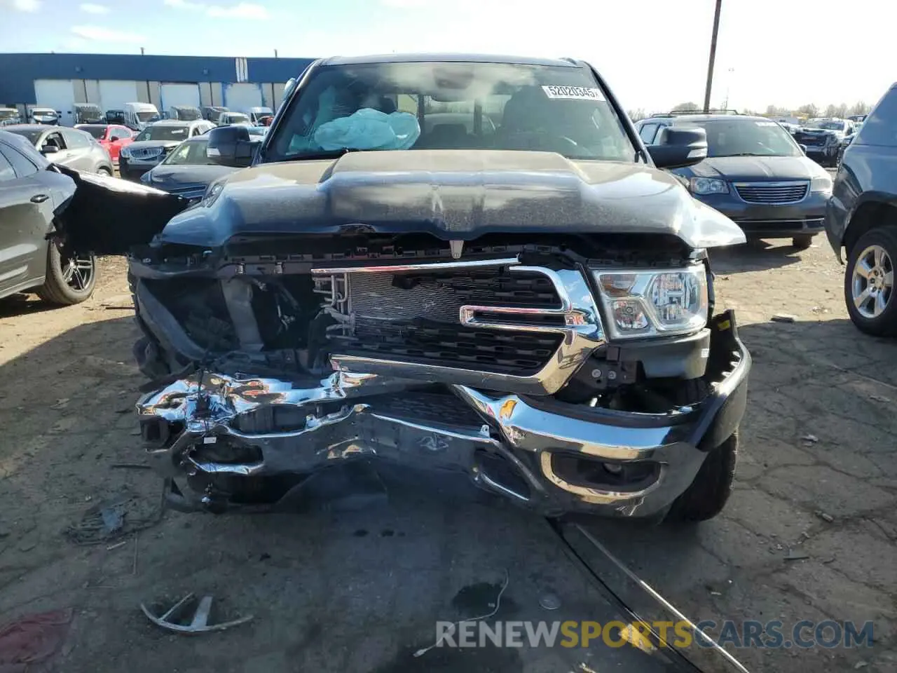 5 fotografías del automóvil dañado 1C6RRFBG6NN293365 RAM 1500 2022