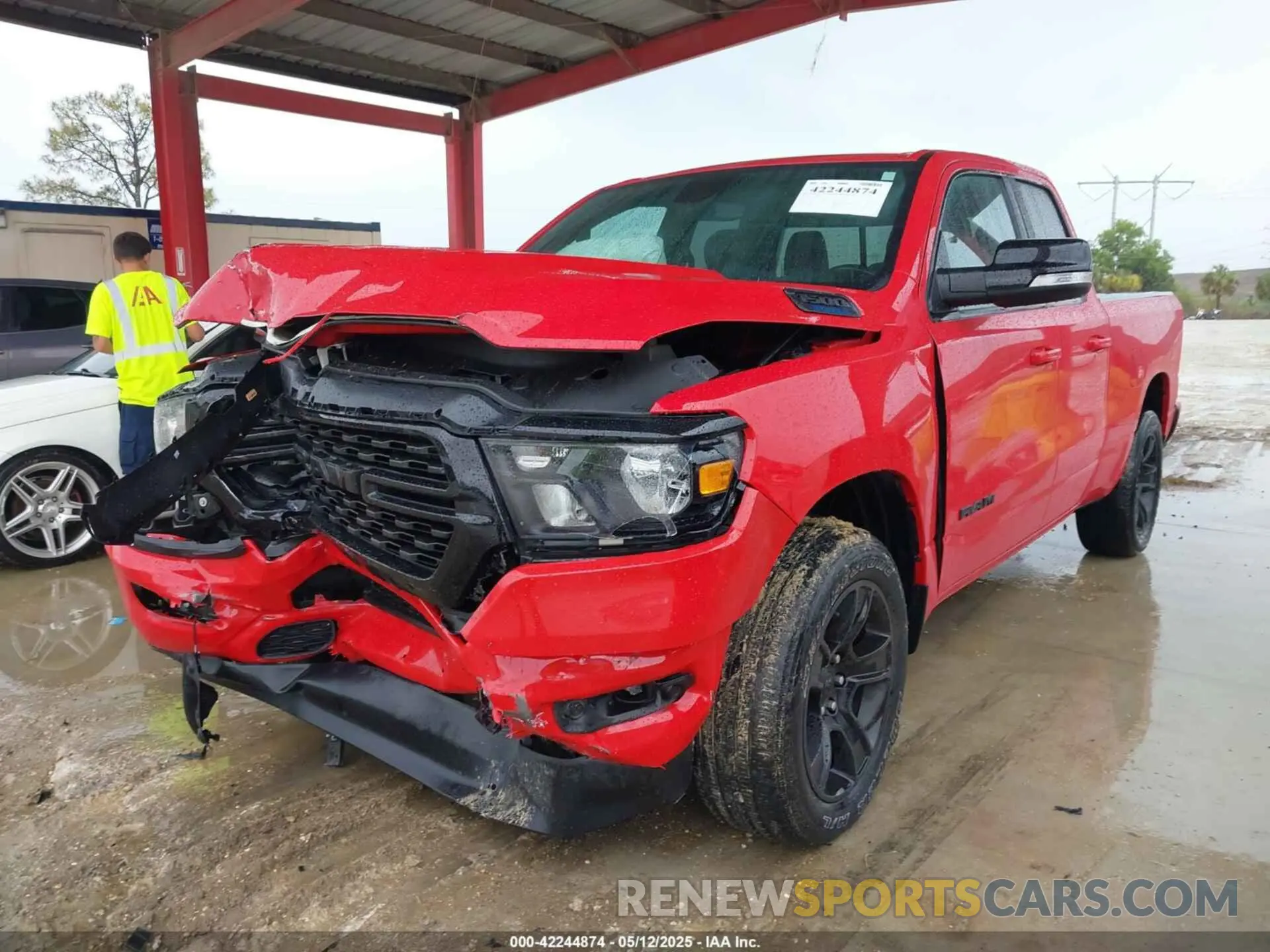 2 fotografías del automóvil dañado 1C6RRFBG7NN220702 RAM 1500 2022