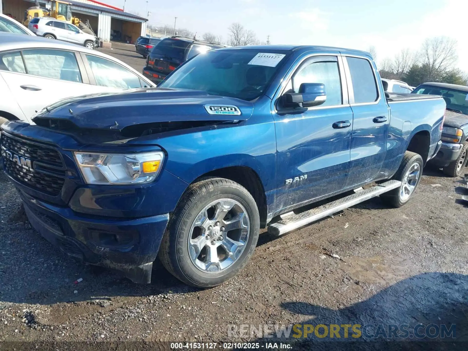 2 fotografías del automóvil dañado 1C6RRFBG7NN423072 RAM 1500 2022