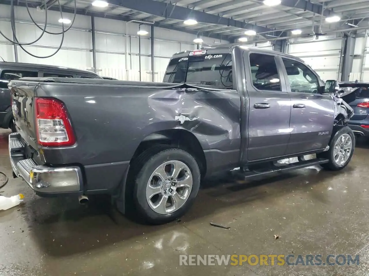 3 fotografías del automóvil dañado 1C6RRFBG8NN423503 RAM 1500 2022