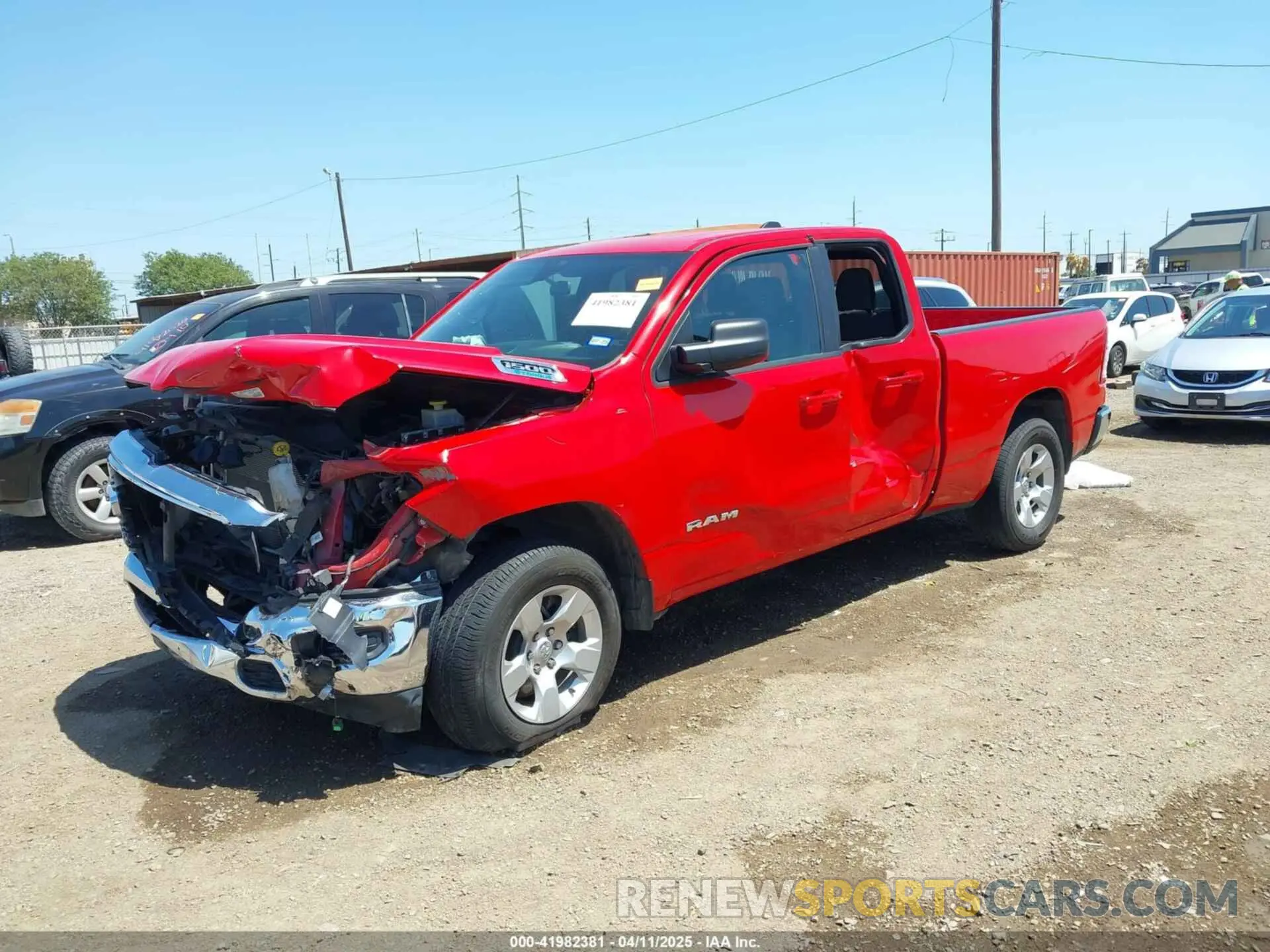 2 fotografías del automóvil dañado 1C6RRFBG9NN278777 RAM 1500 2022